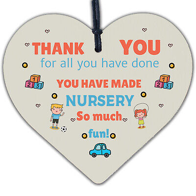 THANK YOU Gift For Teacher Teaching Assistant Leaving Nursery School Gift Plaque