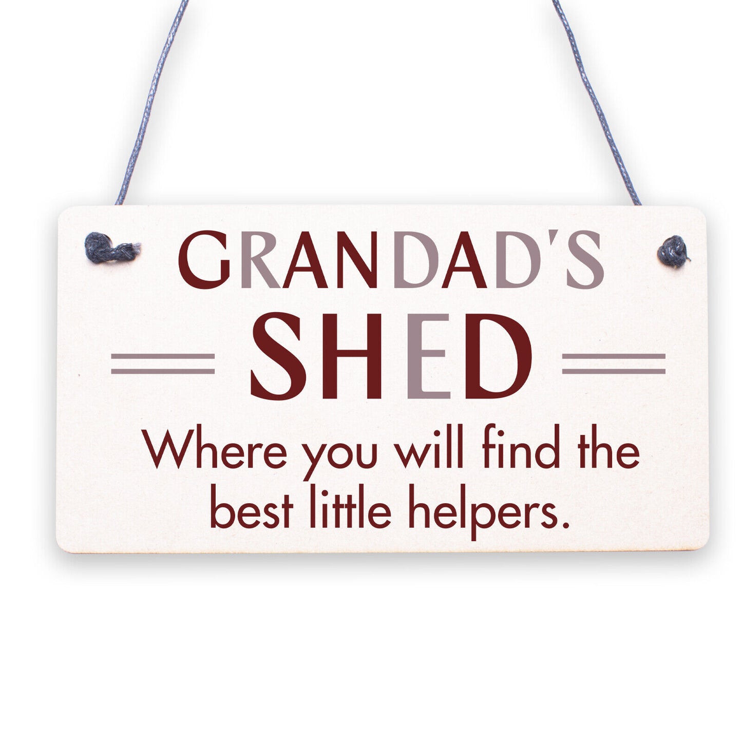 Grandad's Shed Plaque Garden Shed Summer House Sign Dad Fathers Day Gift For Him