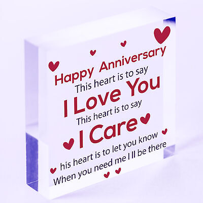 Anniversary Gift For Her Anniversary Gifts For Him Wood Heart Anniversary Cards