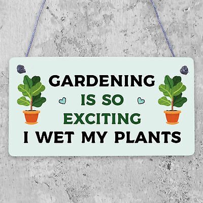 Funny Hanging Garden Sign For Summerhouse Shed Family Gift New Home Gift