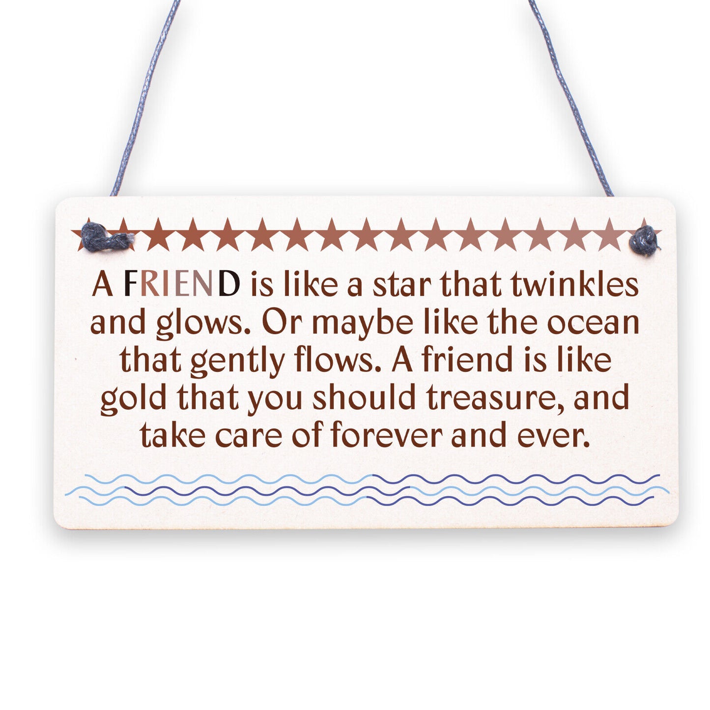 Best Friend Keepsake Friendship Sign Thank You Gift Novelty Birthday Xmas Plaque