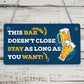 Funny Man Cave Bar Sign Hanging Garage Pub Garden Plaque Beer Alcohol Gift