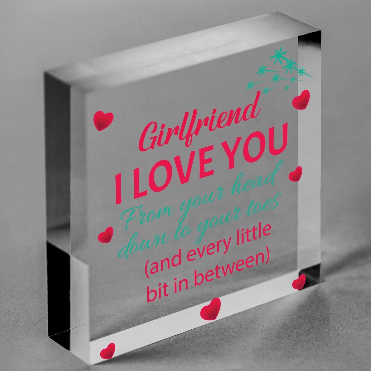 Girlfriend I Love You Signs Funny Valentines Gift For Her Anniversary Gift Heart