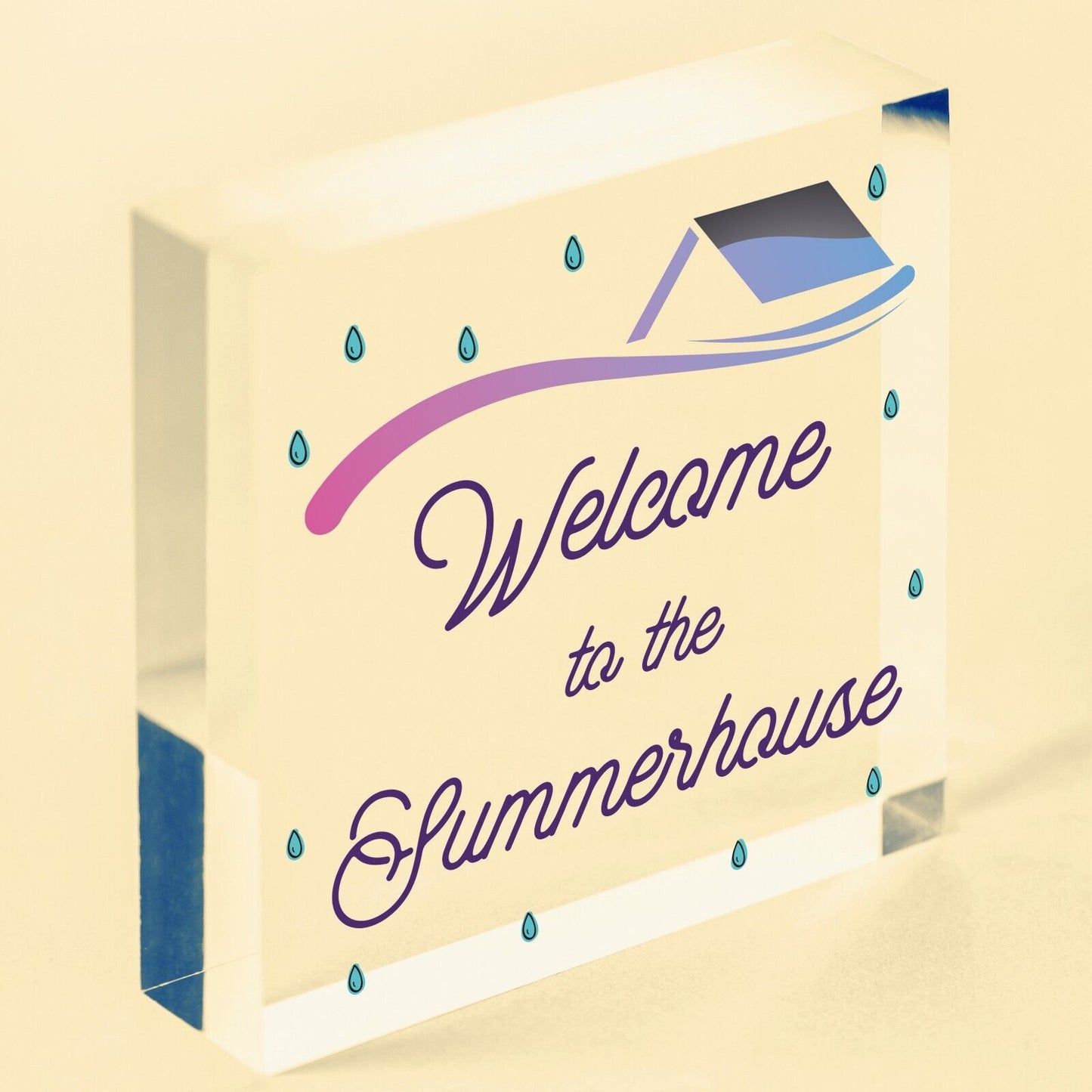 Welcome To The Summerhouse Sign New Home Gift Friendship Gift Home Decor