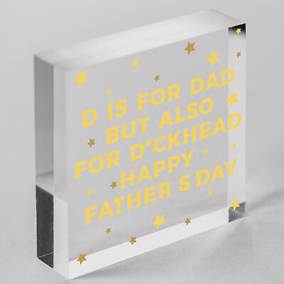 RUDE Fathers Day Gift Funny Gift For Dad From Son Daughter Novelty Gift For Him