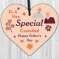 Cute Fathers Day Gift For Grandad Wood Heart Grandparent Gift Thank You Gift