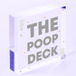 Nautical Bathroom Sign Poop Deck Funny Bathroom Toilet Loo Shabby Chic Sign