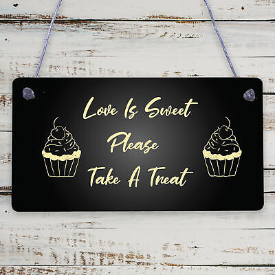 Shabby & Chic Wedding Signs Plaques, Sweet Table Candy Bar Take a Treat LOVE