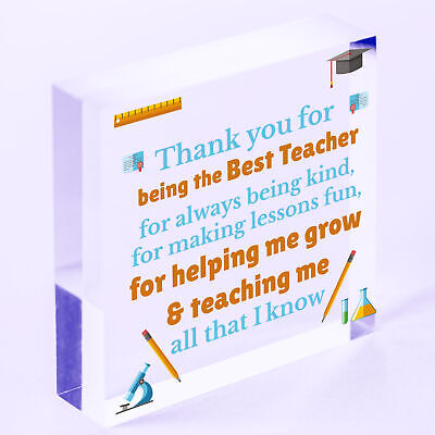 Thank You Best Teacher Gift Heart Best Nursery Gift For Children Leaving Present