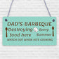 Dads Barbeque Garden Shed Sign SummerHouse Plaque Fathers Day Dad Gifts For Him