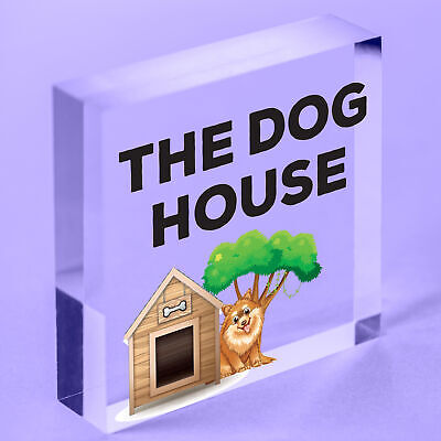 Funny Man Cave Sign THE DOG HOUSE Garage Pub Bar Sign Gift For Men Dad