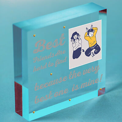 PERSONALISED Picture Plaque For Best Friend Birthday Xmas Thank You Gift