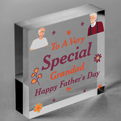 Cute Fathers Day Gift For Grandad Wood Heart Grandparent Gift Thank You Gift