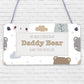 Daddy Bear There For His Cubs Father's Day Hanging Plaque Dad Grandad Gift Sign