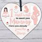 Wooden Heart Gift From Baby To Mummy To Be From Bump Present Baby Keepsake