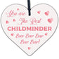 Best Childminder Ever Thank You Gift Mirror Acrylic Heart Leaving Gift Christmas