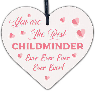 Best Childminder Ever Thank You Gift Mirror Acrylic Heart Leaving Gift Christmas