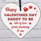 Valentines Day Card For Daddy To Be Gift From The Bump Card Daddy To Be Card