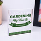 Gardening My Therapy Novelty Plaque SummerHouse Sign Garden Shed Friendship Gift