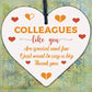 Special And Few Colleagues Heart Plaque Sign Friendship Thank You Office Gift