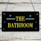 The Bathroom Hanging Sign Bathroom Toilet Decor Marble Theme Home Gift