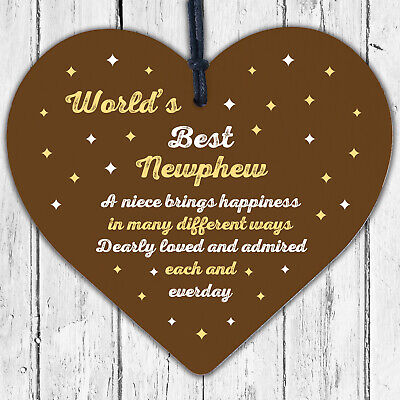 Best Nephew Birthday Christening Christmas Gift Auntie Uncle Gifts Family Plaque