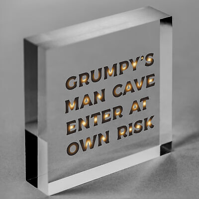 Man Cave Plaque Garage Signs For Men Shed Dad Grandad Son Birthday Gift For Men