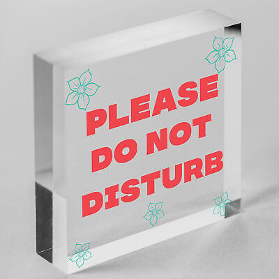 Please Do Not Disturb Therapist Hotel Privacy Hanging Plaque Home Door Gift Sign