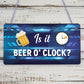 Beer Signs Beer O'Clock Hanging Garden Shed Sign Wall Pub Bar Plaque Friend Gift