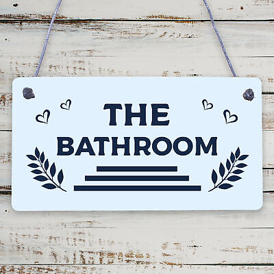 Nautical Bathroom Decor Hanging Sign Home Decor Toilet Decorations Beach Gifts