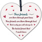 Best Friend Friendship Sign Wooden Heart Gifts Birthday Gifts Thank You Keepsake