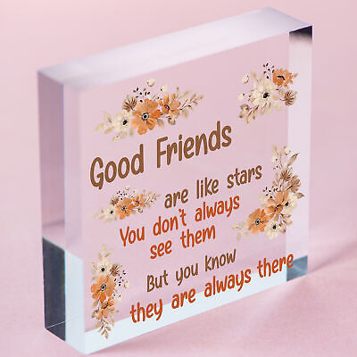 Thank You Best FRIEND Gifts Wood Heart Christmas Friendship Gift Birthday Plaque