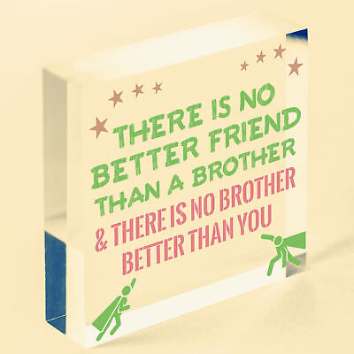 Brother Plaque Novelty Brother Gift For Birthday Christmas Friend Gift For Him