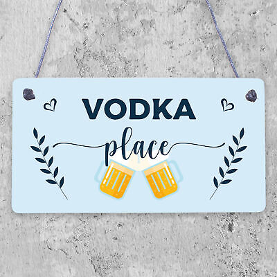 Vodka Palace Alcohol Friendship Gift Man Cave Home Bar Pub Plaque Kitchen Sign