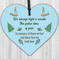 Light Candle Christmas Memorial Bereavement Hanging Plaque Tree Decoration Sign