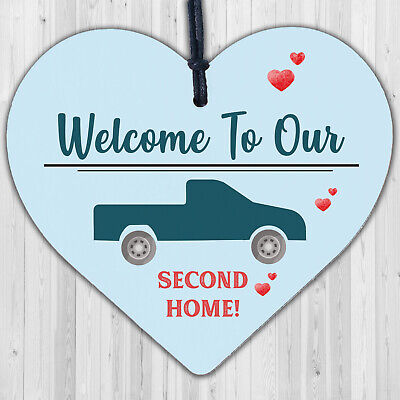 Caravan Sign Hanging Door Plaque Welcome Sign Second Home Motorhome Campervan