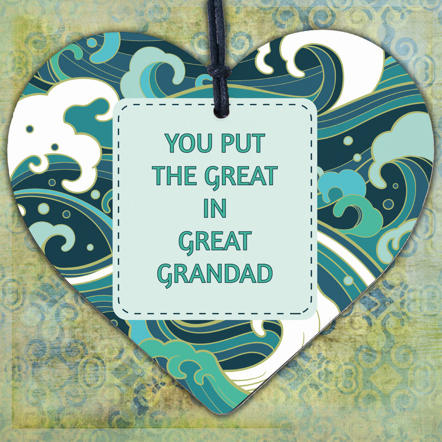 Great Grandad Gifts Engraved Heart Birthday Gift For Great Grandad Gift For Him