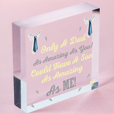 Dad Gifts For Fathers Day Birthday Gift From Son Novelty Card For Him Birthday