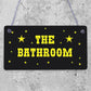 Bathroom Contemporary Plastic Decorative Hanging Plaque Wall Door Toilet Sign