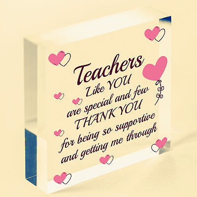 Teachers Like You Wood Heart Plaque Leaving Gift Nursery Preschool Thank You