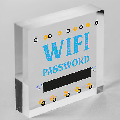 Wifi Password Chalkboard New Home Friend Gift Hanging Plaque House Warming Sign