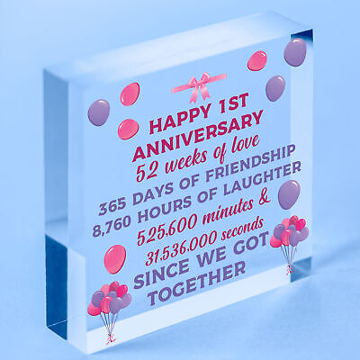 Anniversary 20th Wedding Anniversary Engagement Wood Heart Plaque Gift Keepsake