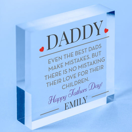 Personalised Day You Became My Daddy Gifts From Son Daughter Baby Christmas