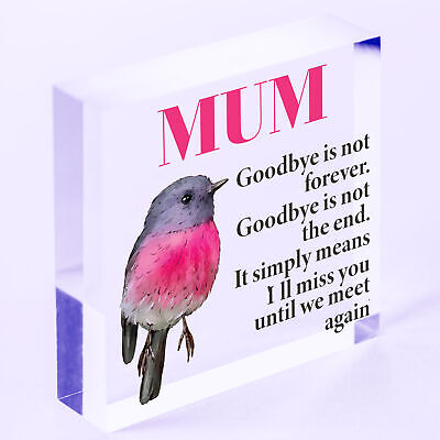 Personalised Those We Love Don't Go Away Robin Memorial Remembrance Mum ANY Name