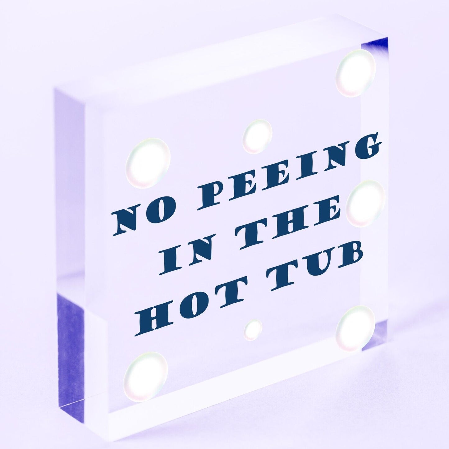 Funny Hot Tub Sign No Peeing Sign Hot Tub Accessories Hanging Garden Sign
