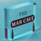 Rustic THE MAN CAVE Sign Garage Shed Plaque Funny Gift For Him Men Keepsake