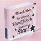 Colleague THANK YOU Gifts Wooden Heart Plaque Employee Teacher Volunteer Gifts