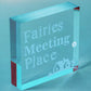 Garden Sign Fairies Meeting Place Hanging Shed SummerHouse Plaque Gifts For Her