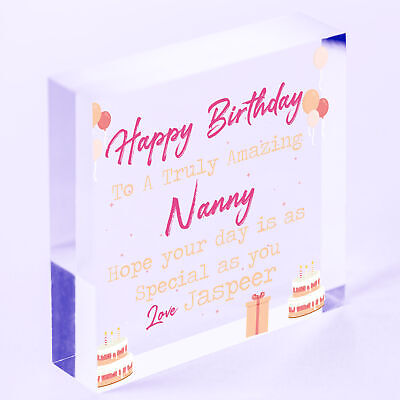 Special Happy Birthday Nan Gifts Engraved Heart Nan Gift From Grandchildren