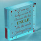 UNCLE BROTHER DAD Novelty Acrylic Block Birthday Christmas Gift For Uncle